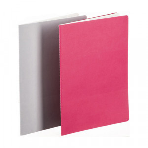 10628890 Набор блокнотов "Sketch&Note" 120 г/м2 А6 10.5 х 15 см прошивка 2х20 л. Серый/Фуксия Hahnemuhle