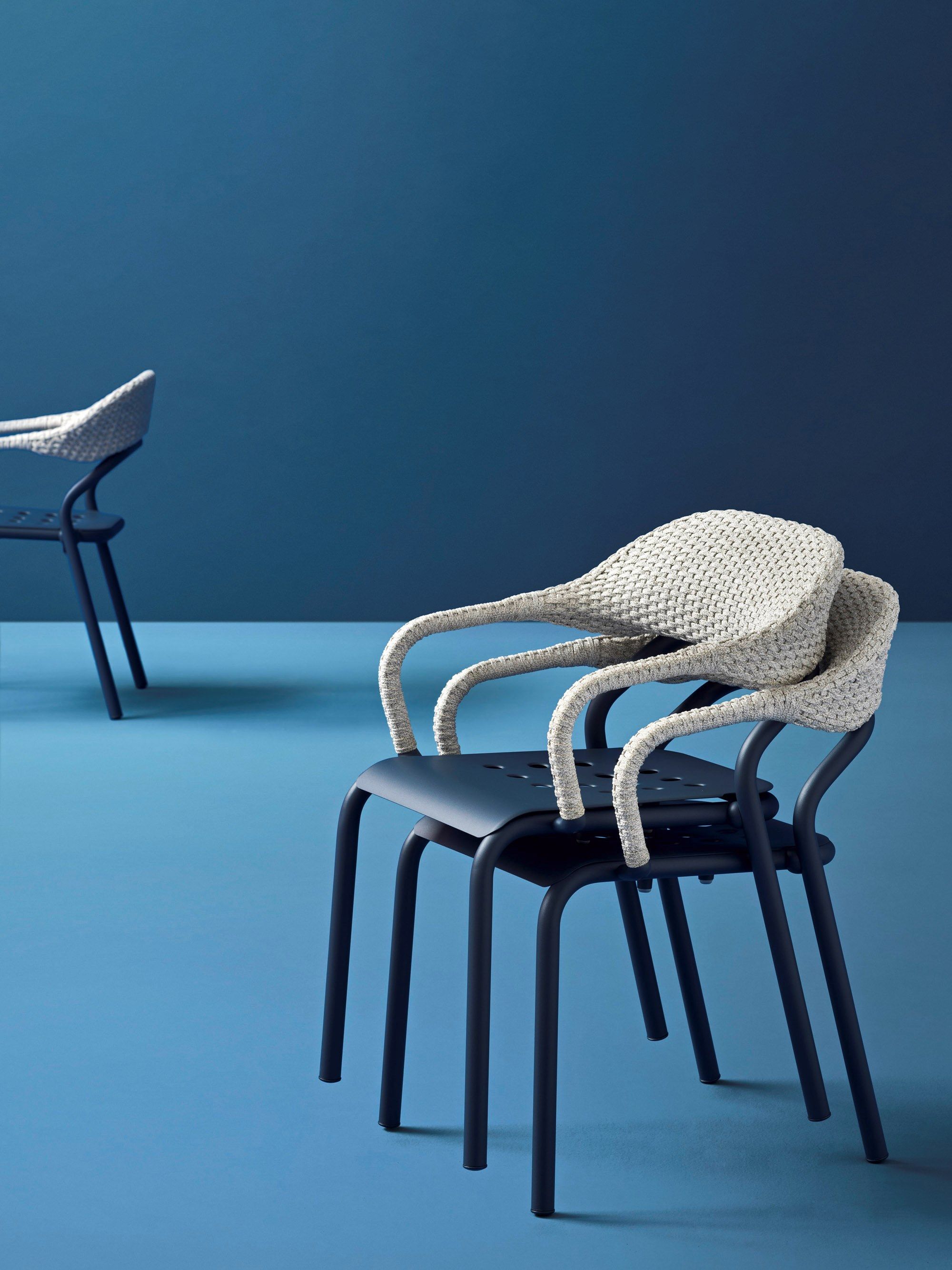 Алюминиевый штабелируемый стул с подлокотниками Varaschin Носс ARCH-00062000 - Вид №5