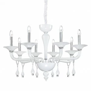 Подвесная люстра Ideal Lux Miramare SP8 IDEAL LUX ДИЗАЙНЕРСКИЕ, MIRAMARE 057389 Белый