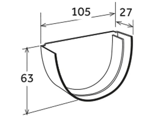 Головка желоба 100 First Corporation First Plast ARCH-00136751 - Вид №2
