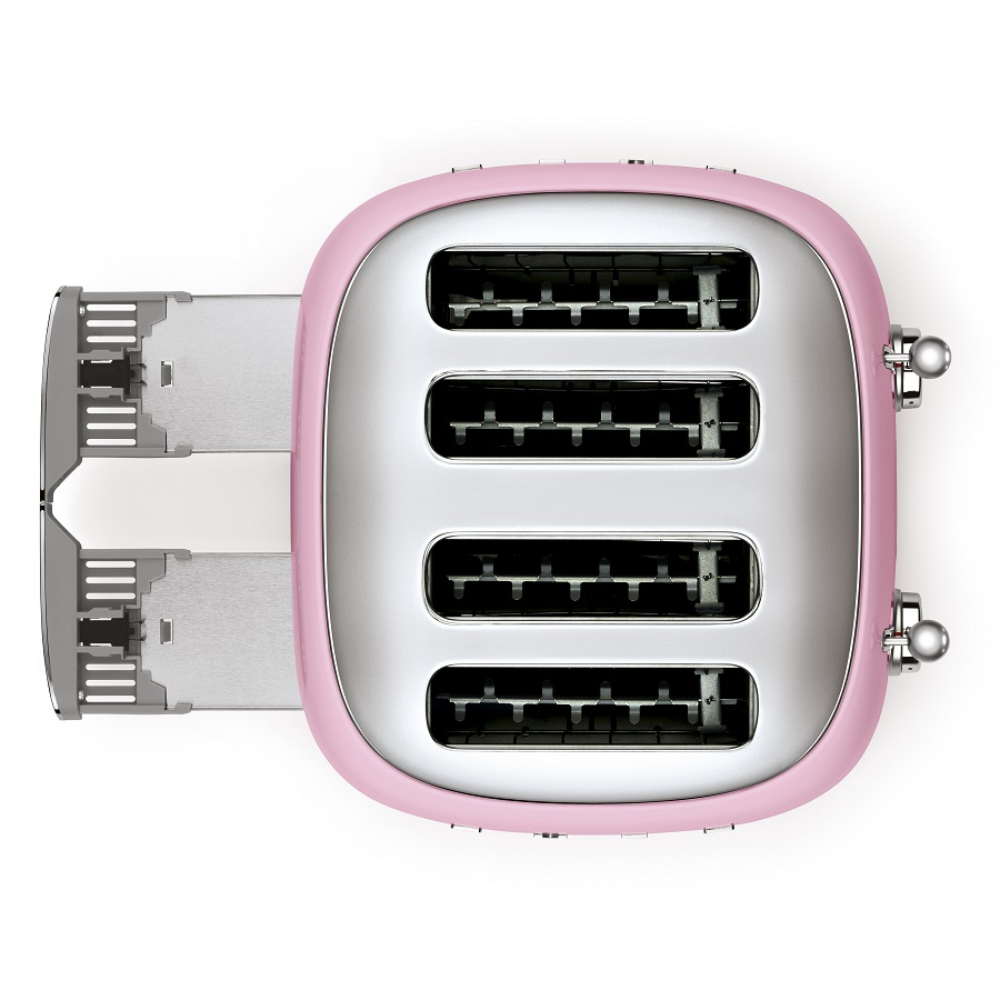 Тостер на 4 ломтика TSF03, розовый Smeg TSF03PKEU - Вид №5