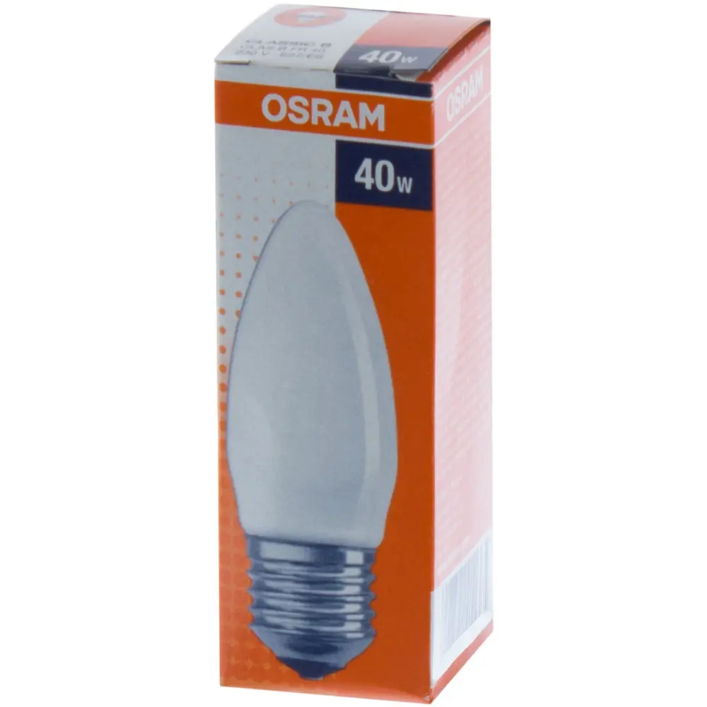 Лампа накаливания Osram свеча E27 40 Вт свет тёплый белый 12211235 STLM-2167854  - Вид №1