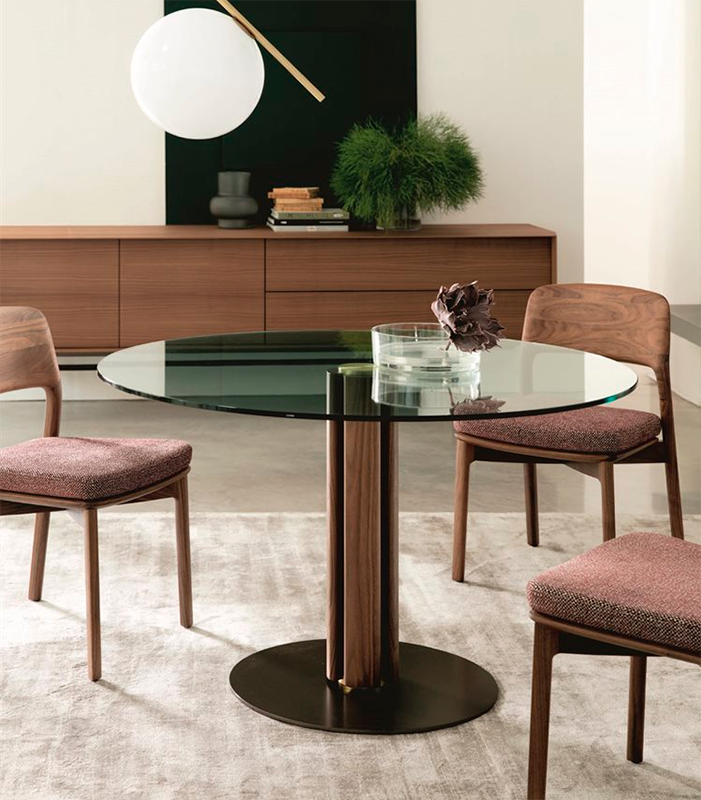 Стол  PORADA QUADRIFOGLIO CRYSTAL TONDO 1 Eighteen