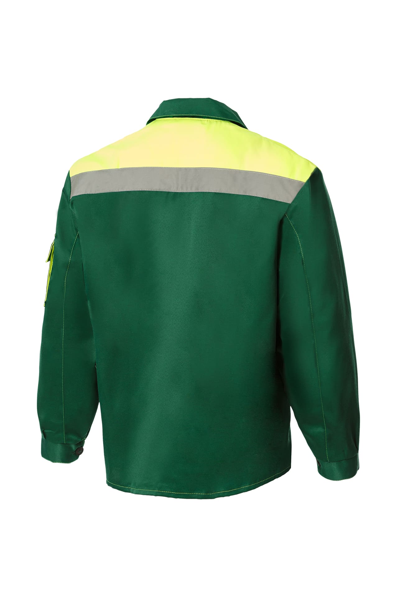 63842 Костюм "Коммунальщик" зеленый лимонный  Летняя спецодежда  размер 56-58/170-176  - Вид №2