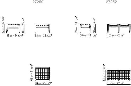 Flexform Скамейка Tessa sun-id-1466693 - Вид №1