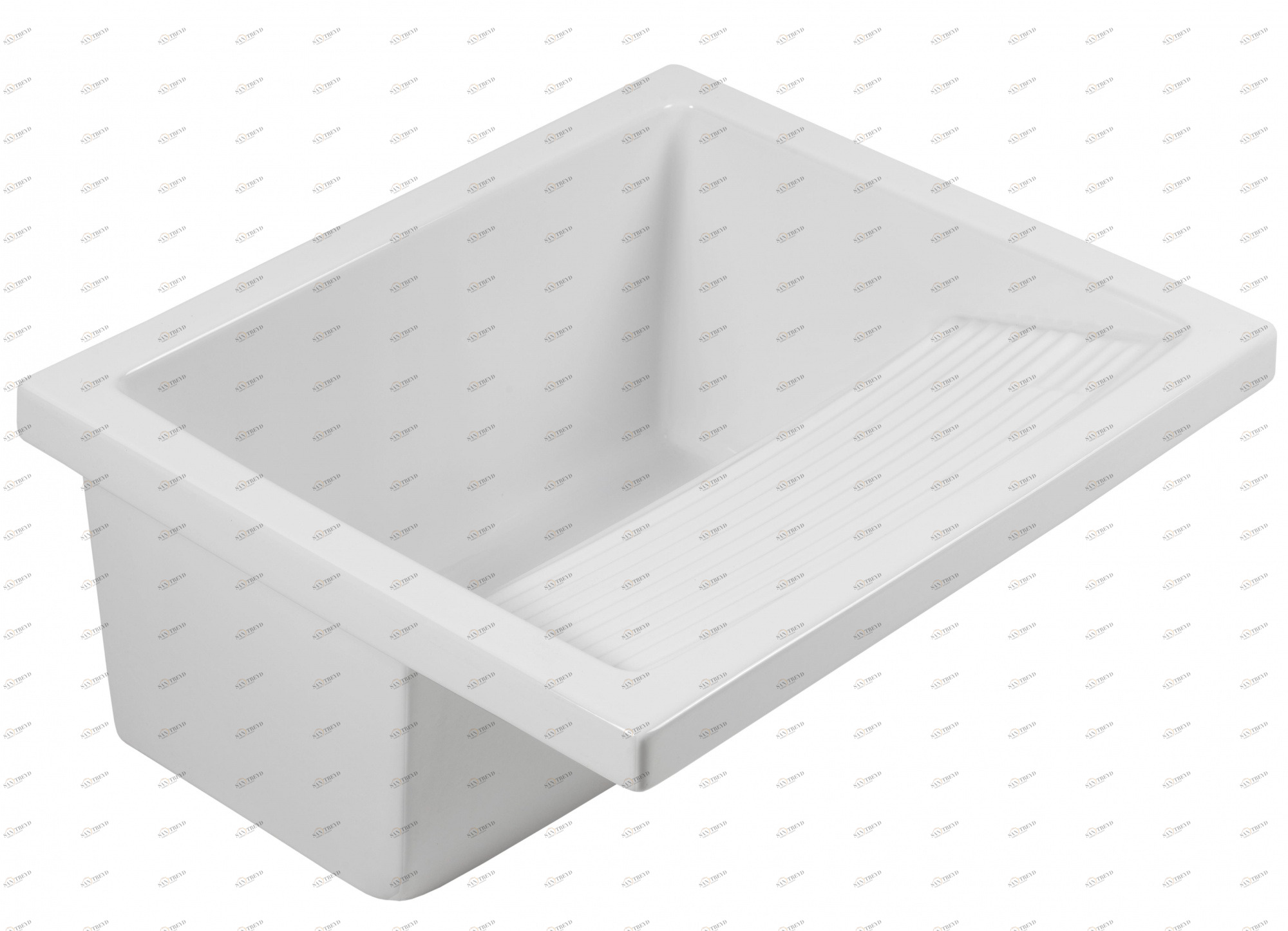 108630004 Подвесная раковина настенная прямоугольная Sanindusa Riba белая