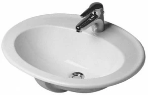 0472624700 Накладная раковина под столешницу  овальная Duravit Duraplus