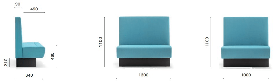 Pedrali Модульный диван с высокой спинкой Modus Mdab - Вид №7