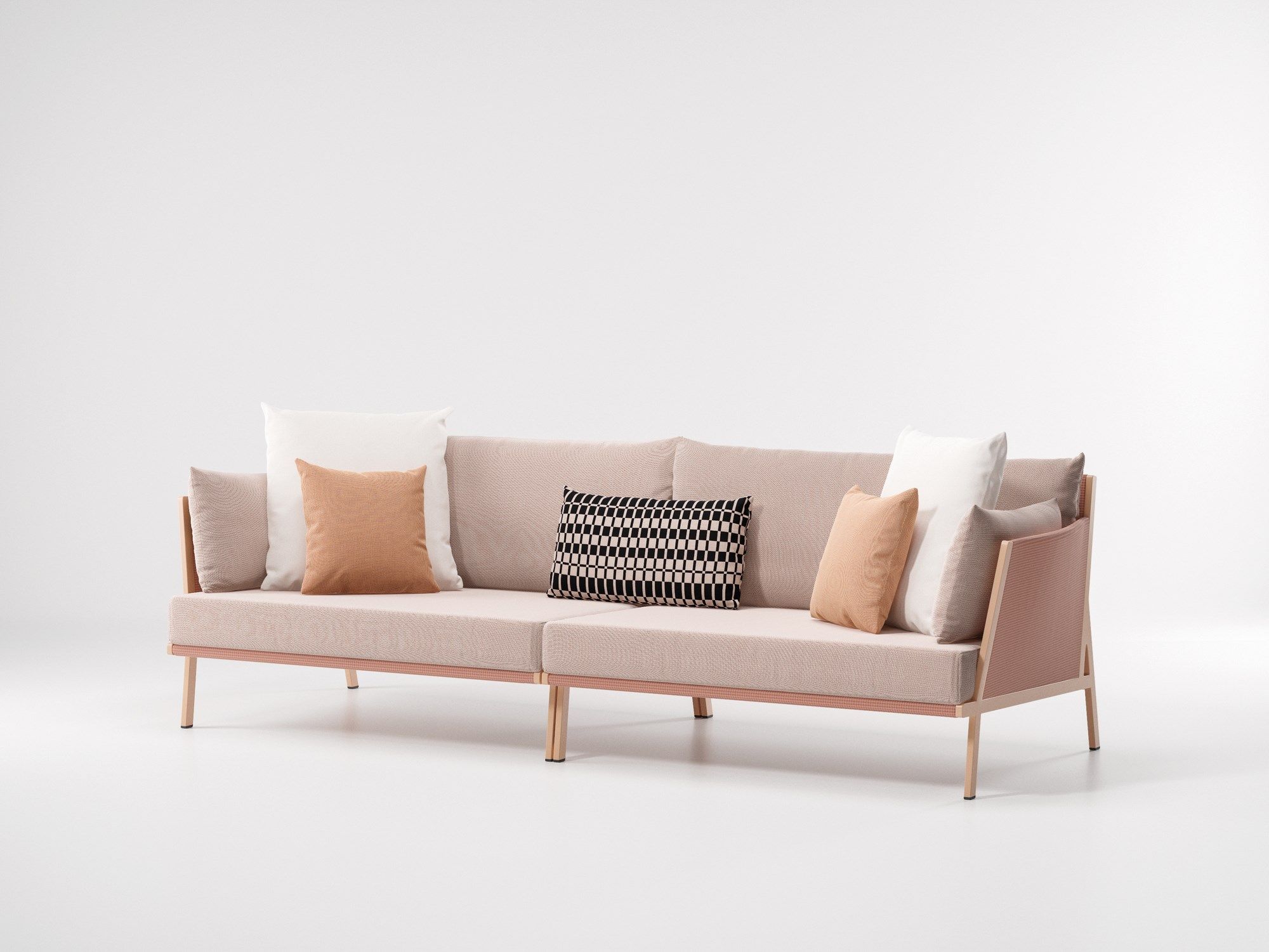 Мягкий модульный садовый диван Kettal Vieques ARCH-00014164