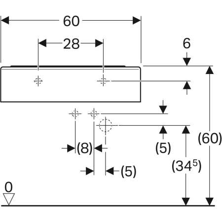 326060000 Раковина детская Geberit Bambini Geberit  - Вид №3