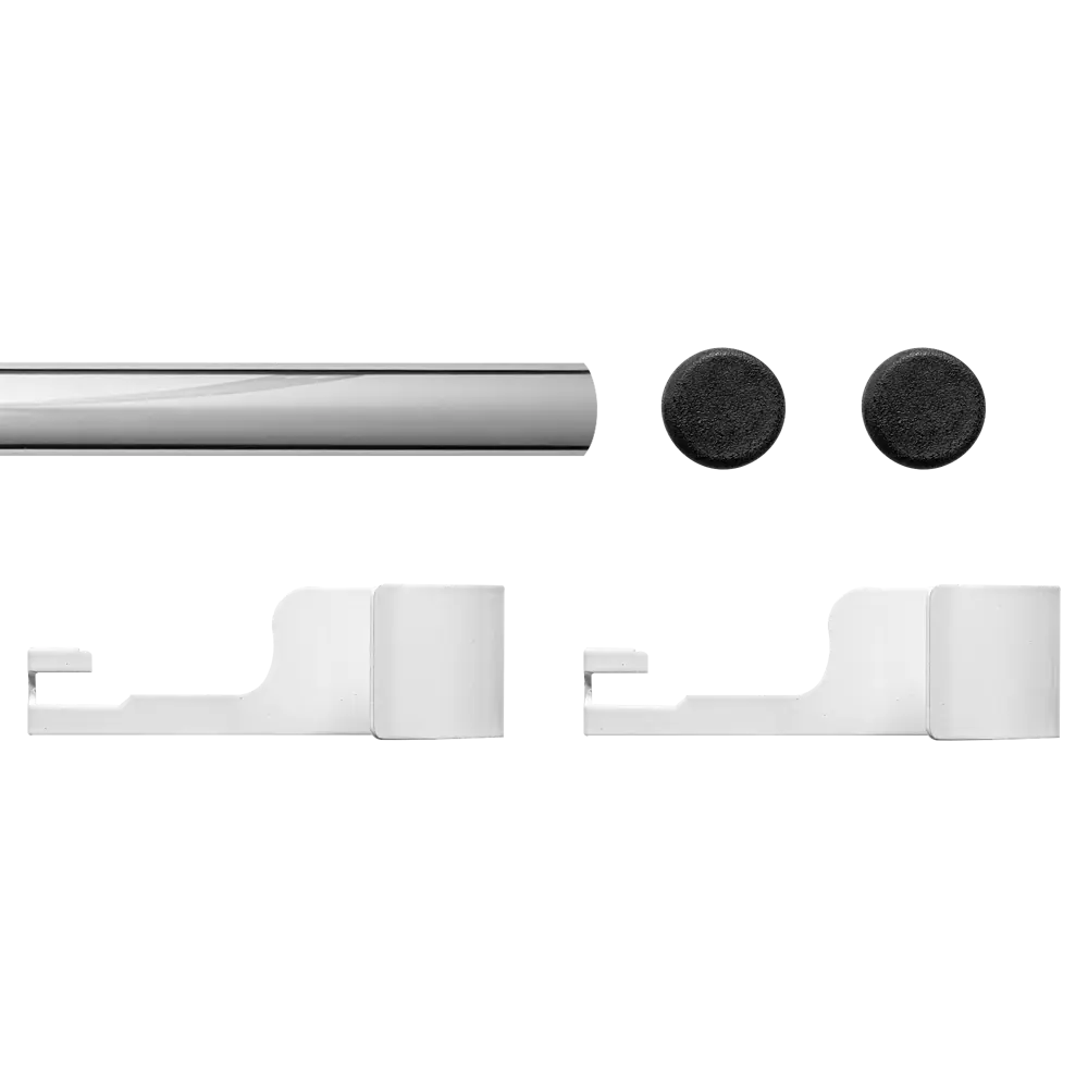Вешалка 41x9.6x3 см металл цвет белый ТИТАН-GS STLM-2106172 - Вид №2