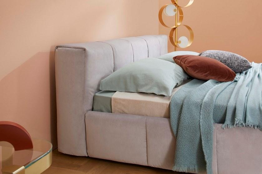 Saba Italia Кровать для хранения, обитая тканью Pixel sun-id-1423219 - Вид №2