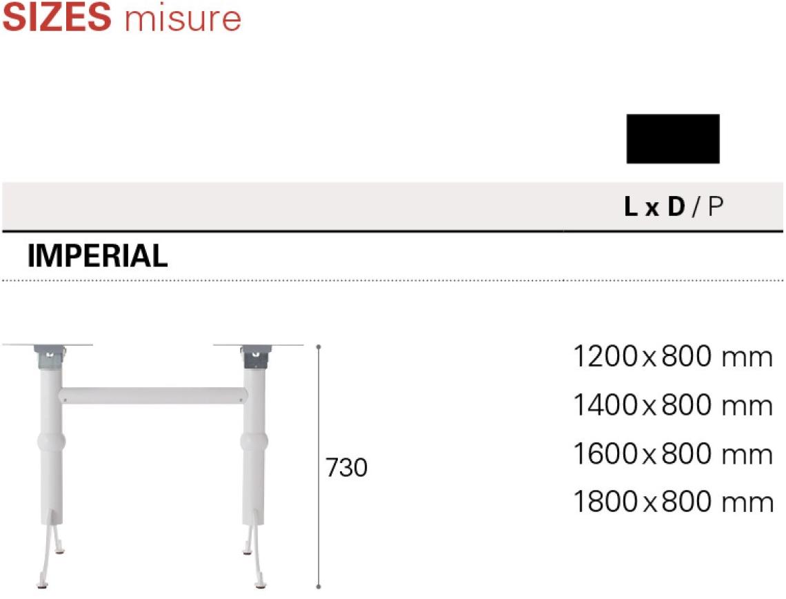 Nitesco Прямоугольный стол со складывающейся столешницей Impero sun-id-1493705 - Вид №2