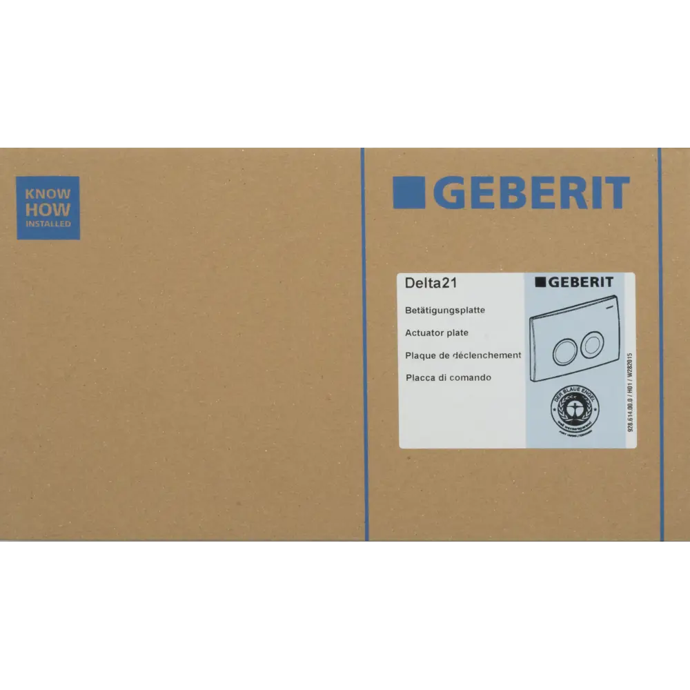 Кнопка двойного слива Delta 21, цвет хром матовый 12342999 STLM-2182290 Geberit  - Вид №1