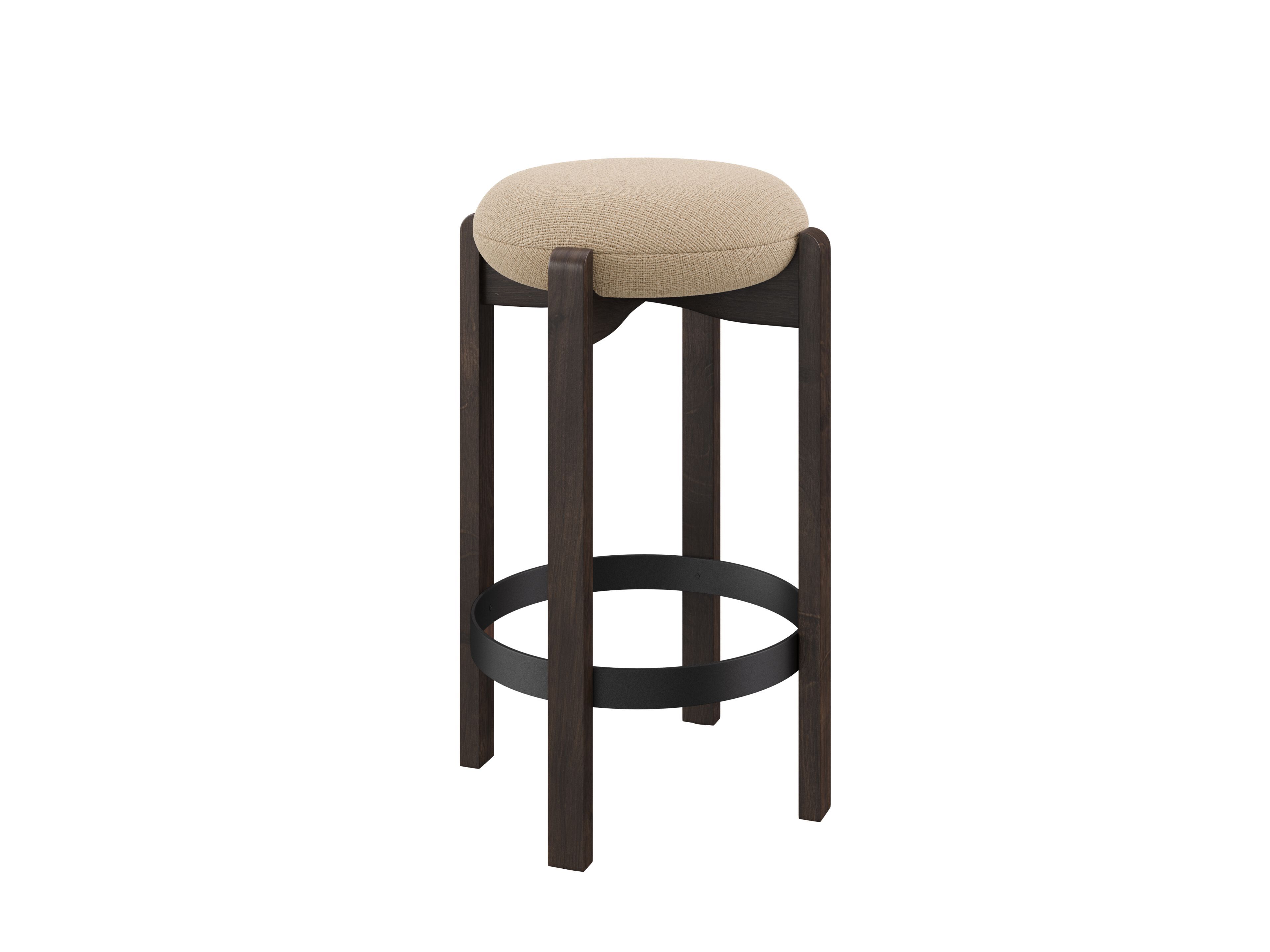 Мягкий барный стул из бука DÔME DECO Nova ' 25 ARCH-00001164