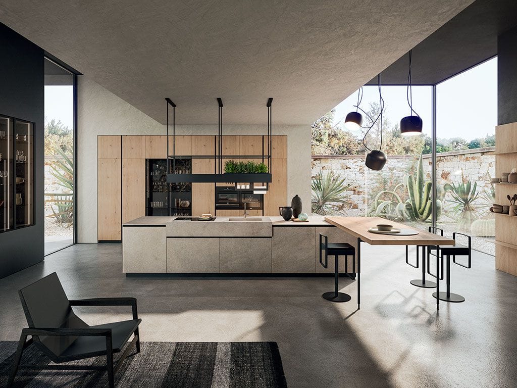 Встроенная кухня с островом Arrital Ak_04 ARCH-00140033