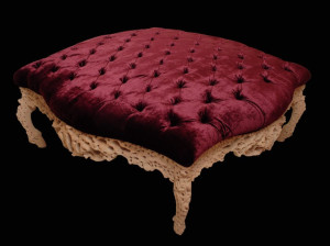 Квадратный бархатный Оттоман