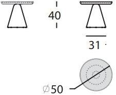 Sancal Круглый журнальный столик из мрамора Pion sun-id-1447358 - Вид №2
