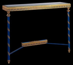 Tisserant Прямоугольная консоль из бронзы Enghien