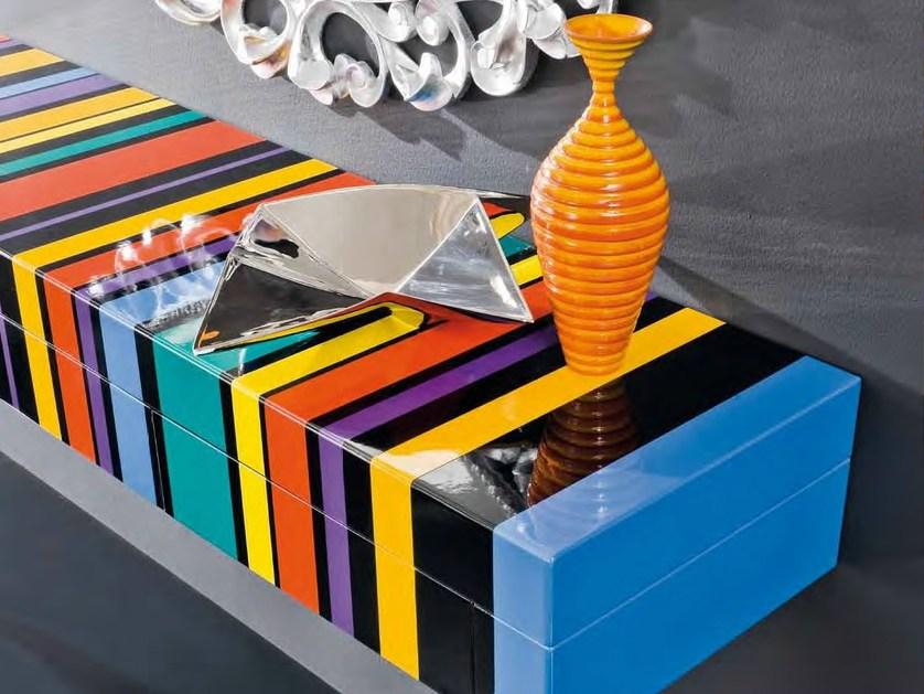 Modenese Gastone Прямоугольная лакированная консоль Minimal baroque 42601 - Вид №1