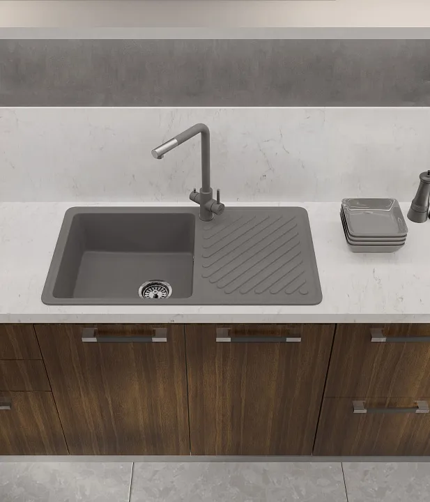 Кухонная мойка Кварц QUARZ S405 GranFest 53-S405 - Вид №4