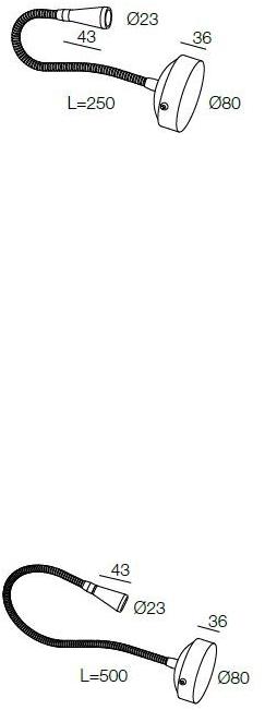 DGA Регулируемый настенный светильник с гибким кронштейном sun-id-1420755 - Вид №3