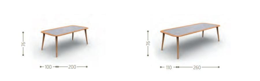 Прямоугольный садовый стол HPL Talenti Moon Teak ARCH-00018909 - Вид №4