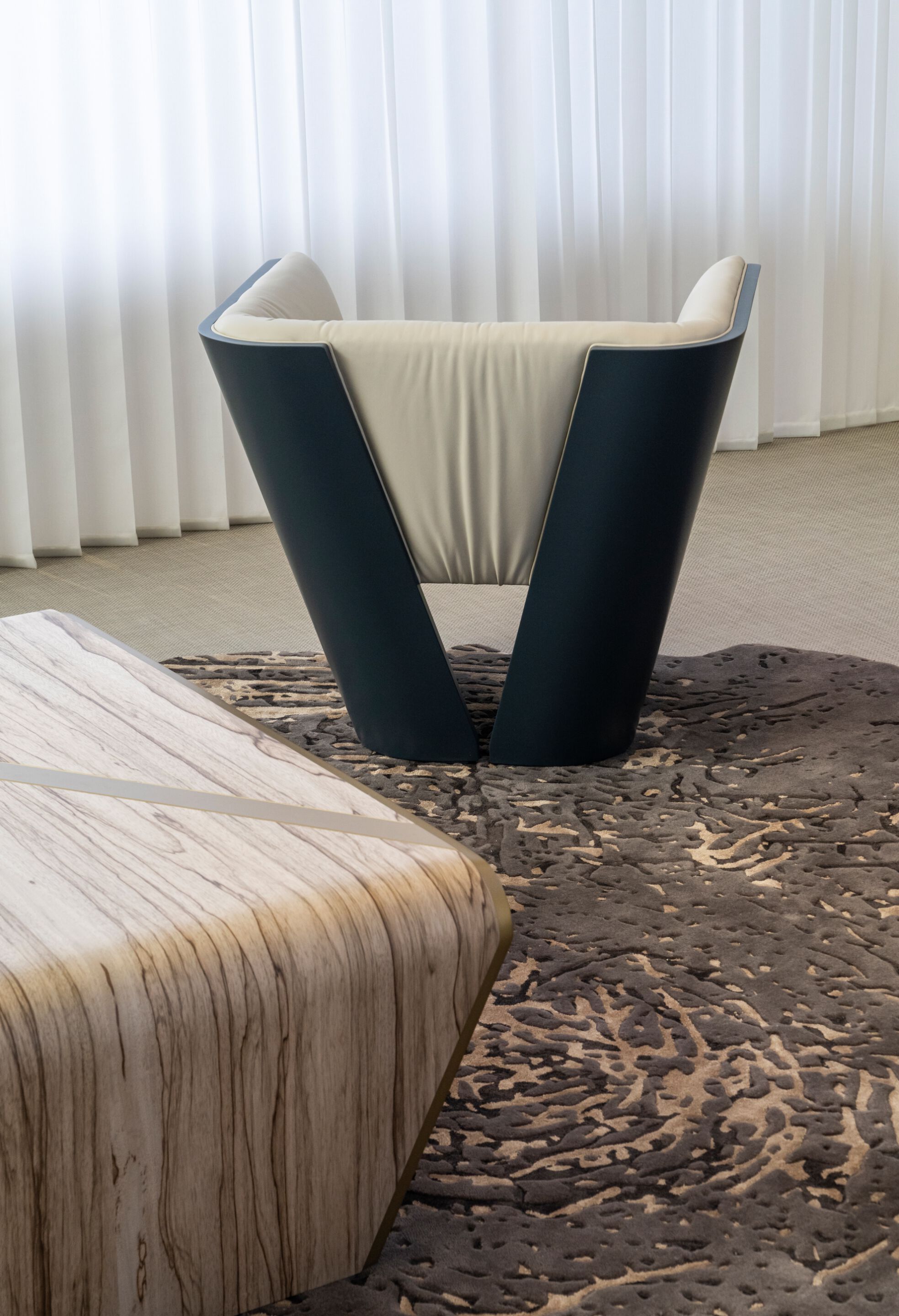 Круглый ковер из шерсти и вискозы Bizzotto Italia Нара ARCH-00147586 - Вид №5