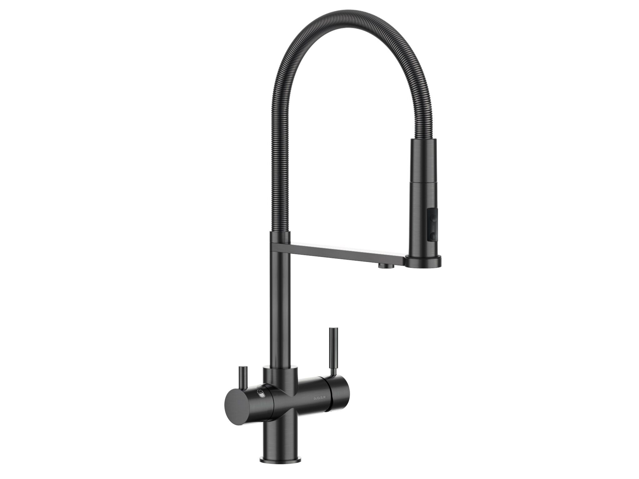 Электронный смеситель для кухни с выдвижным ручным душем GUGLIELMI RUBINETTERIE Pura ARCH-00095866 - Вид №4