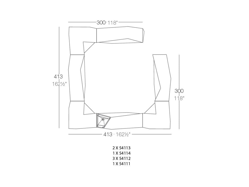 Открытый полиэтилен освещенный барная стойка Vondom Faz ARCH-00078092 - Вид №6