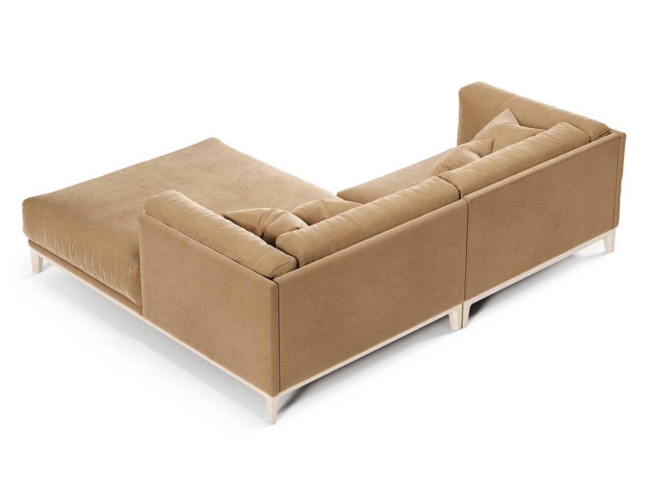 Диван Case угловой коричневый THE IDEA ДИЗАЙНЕРСКИЕ 210516 Коричневый  - Вид №3