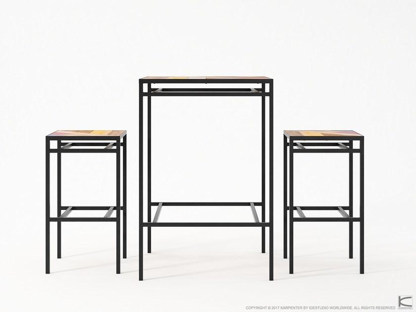 KARPENTER Барный стул с подставкой для ног Planke Pk15 - Вид №1