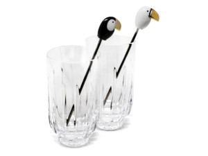 Набор из 2 хрустальных стаканов с миксерами