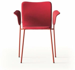 Capdell Стул из мягкой ткани штабелируемый с подлокотниками Mirò