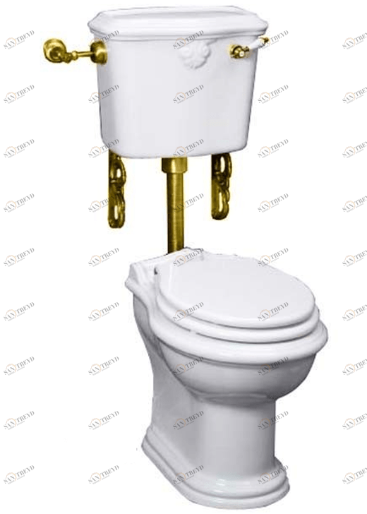 ML.IMP-25.311.BI/ML.IMP-25.318.BI/ML.RIC-29.045.DO/ML.OLV-29.015/ML.OLV-29.013/ML.RIC-29.040.BI.DO Компакт унитаз с бачком Золотистый Migliore  Италия 