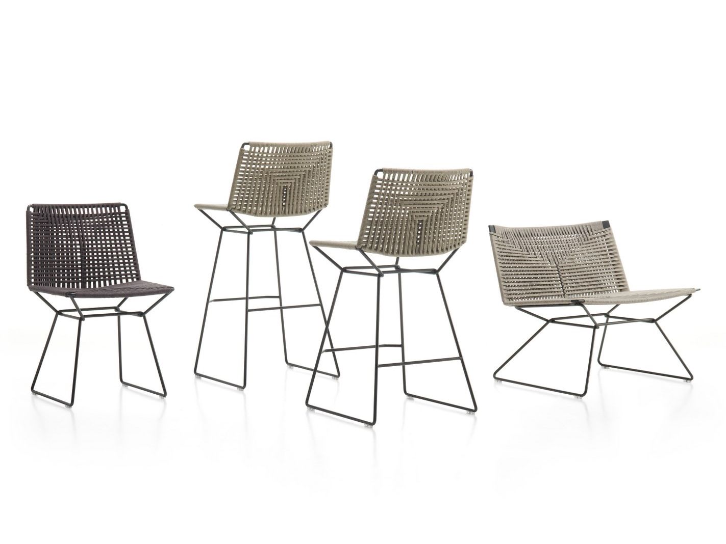 Веревочный табурет с подставкой для ног MDF Italia NEIL TWIST ARCH-00133933 - Вид №3