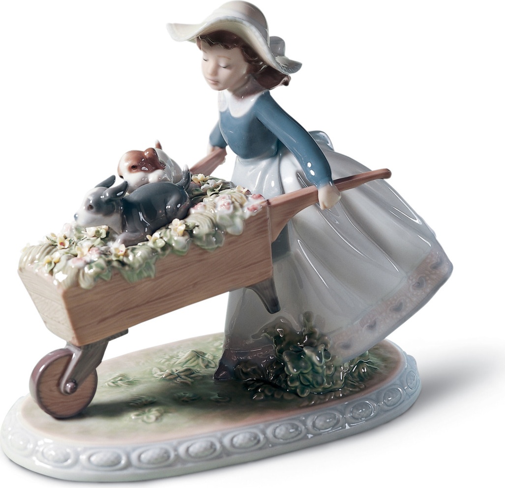 10668969 LLADRO Фигурка Lladro "Покатаемся!" 24x21см Фарфор Lladró 