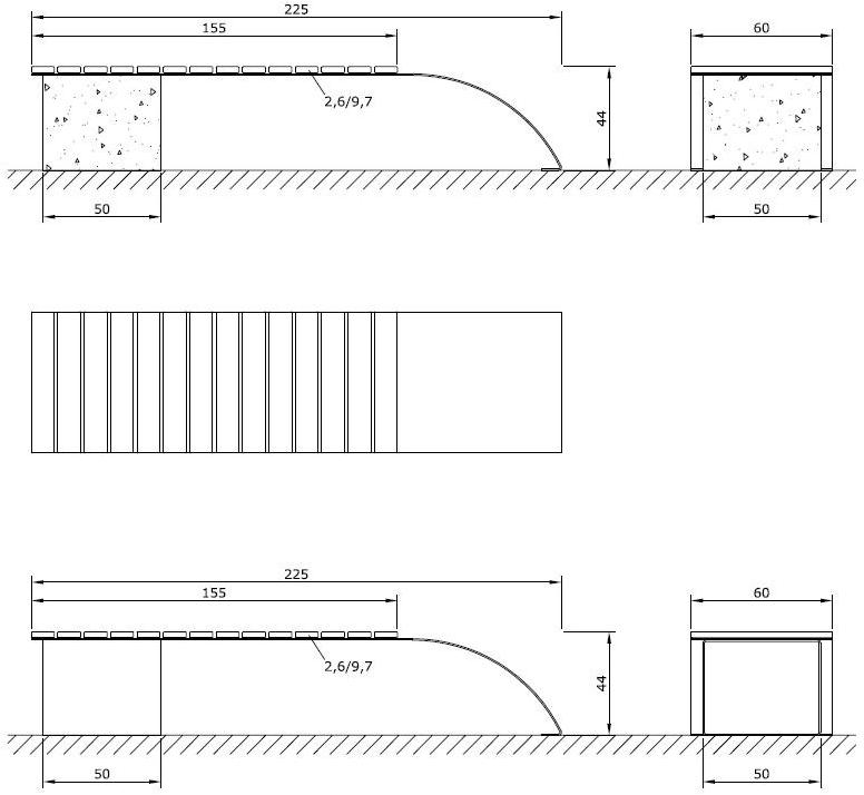 Euroform W Деревянная скамейка без спинки  4530  - Вид №2