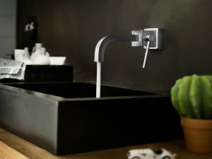 Nobili Rubinetterie Смеситель для умывальника настенный Cube Cb00598cr