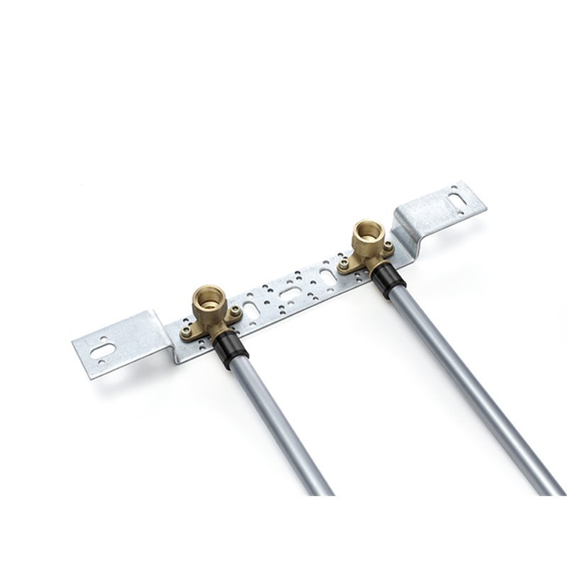 REHAU Монтажный блок рельефная планка 75/150 + 2 водорозетки 16-Rp 1/2"ВР RX (латунь) 366141 - Вид №1