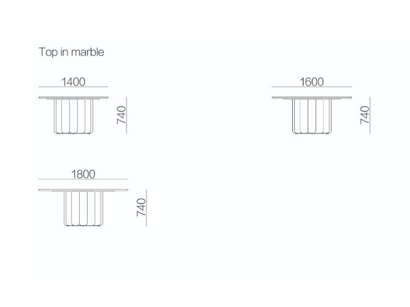 Круглый мраморный обеденный стол HC28 maison POCKY ARCH-00124589 - Вид №2