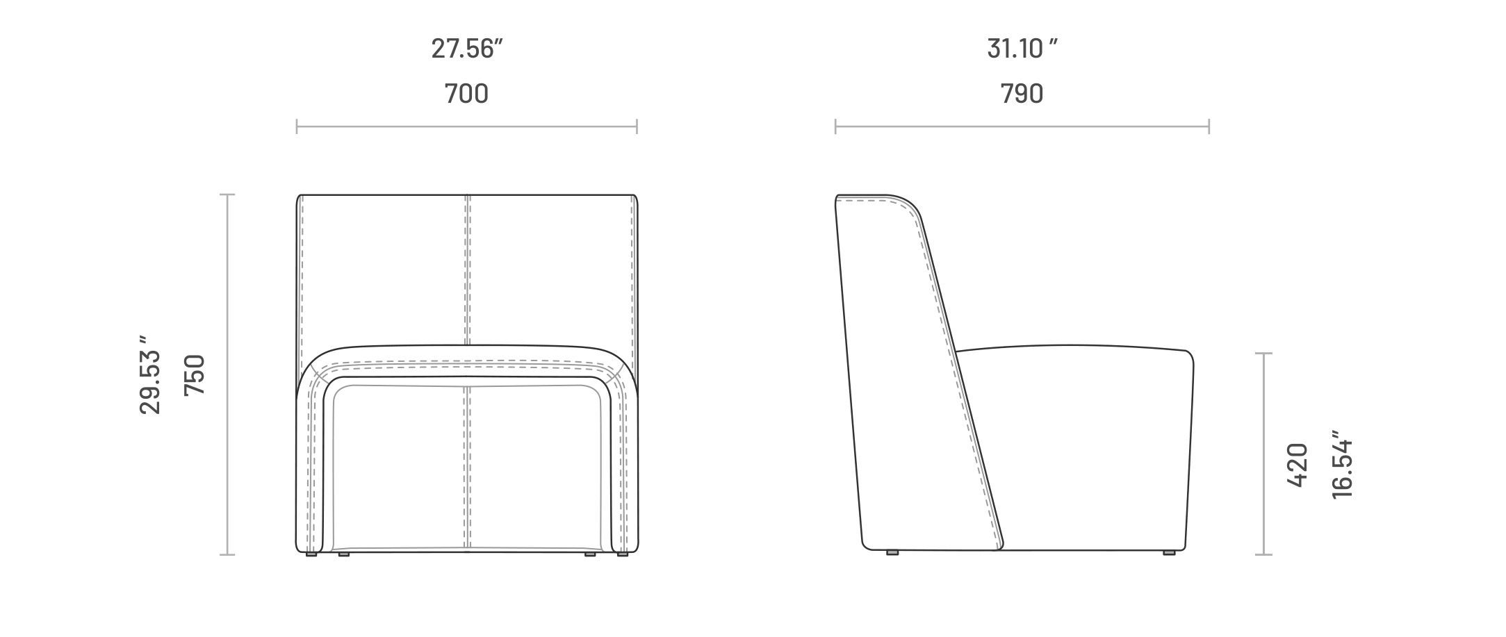 Тканевое кресло Domkapa LEGACY ARCH-00044471 - Вид №5