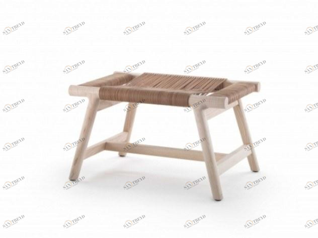 Flexform Подставка для ног из дерева и кожи Giano sun-id-1344683