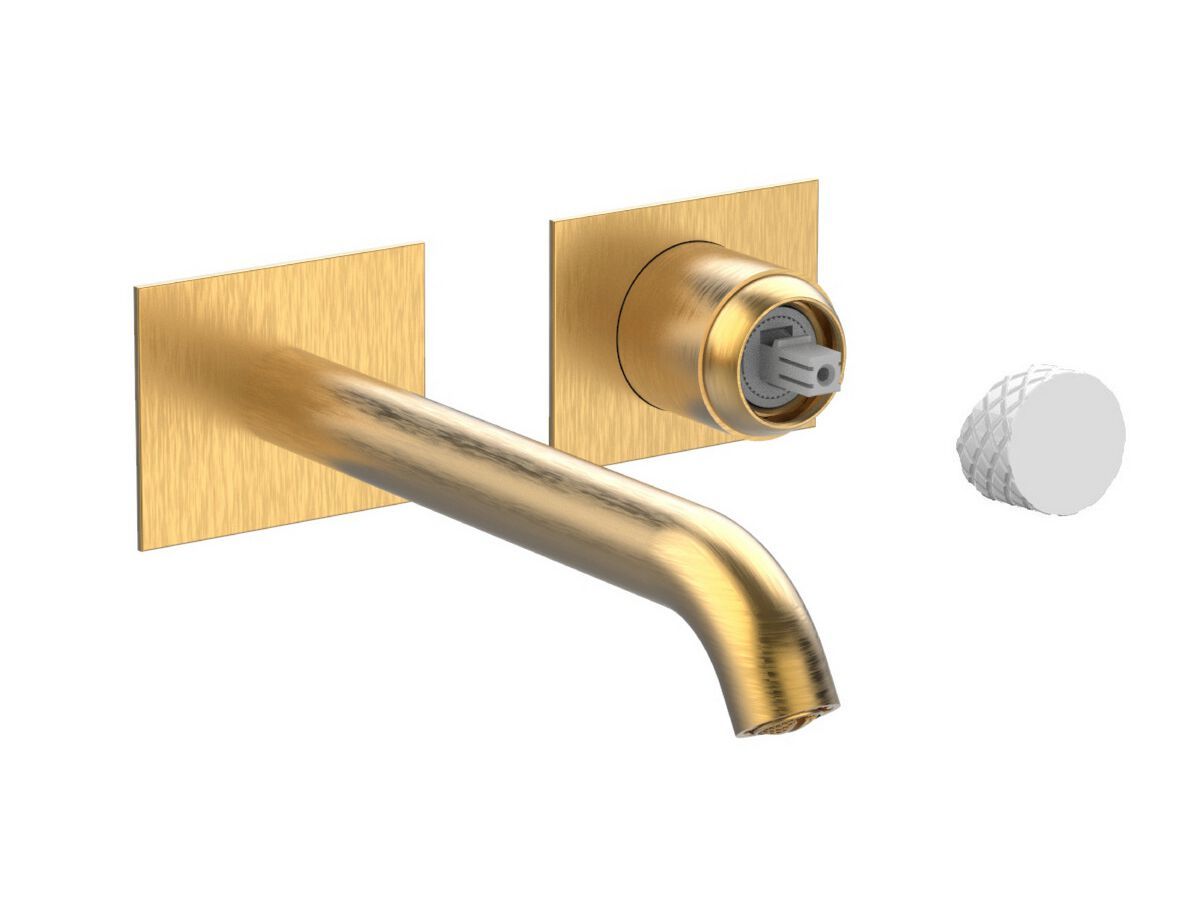 Настенный смеситель для раковины без слива с ограничителем расхода Rubinetterie Frattini Pepe XLS ARCH-00093332