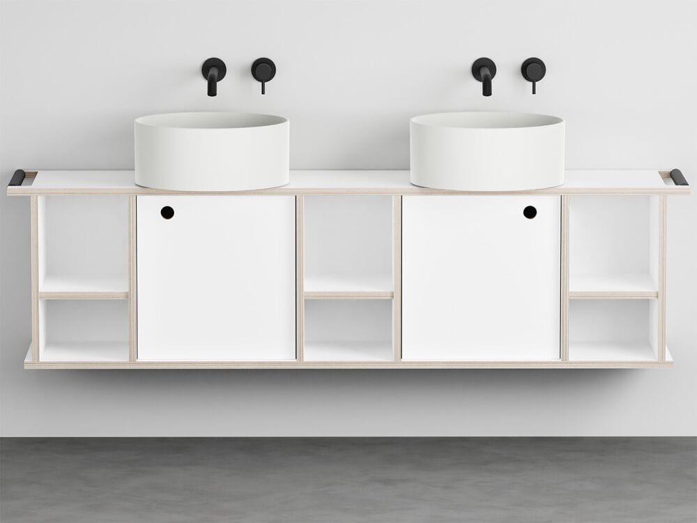 Fenix-NTM® двойная секционная раковина со встроенной раковиной Ceramica Cielo THEO 175 ARCH-00024011 - Вид №10