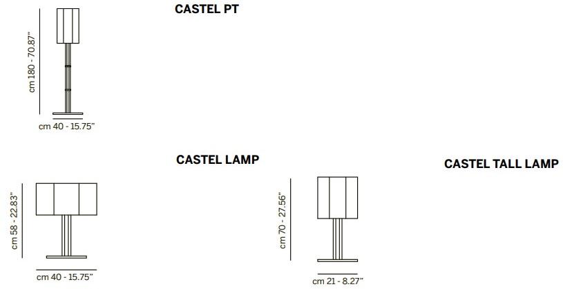 Euroluce Lampadari Настольная лампа из мрамора и металла Castel sun-id-1498378 - Вид №1