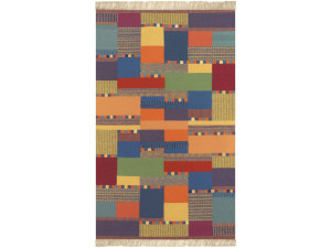 Шерстяной ковер ручной работы в стиле пэчворк