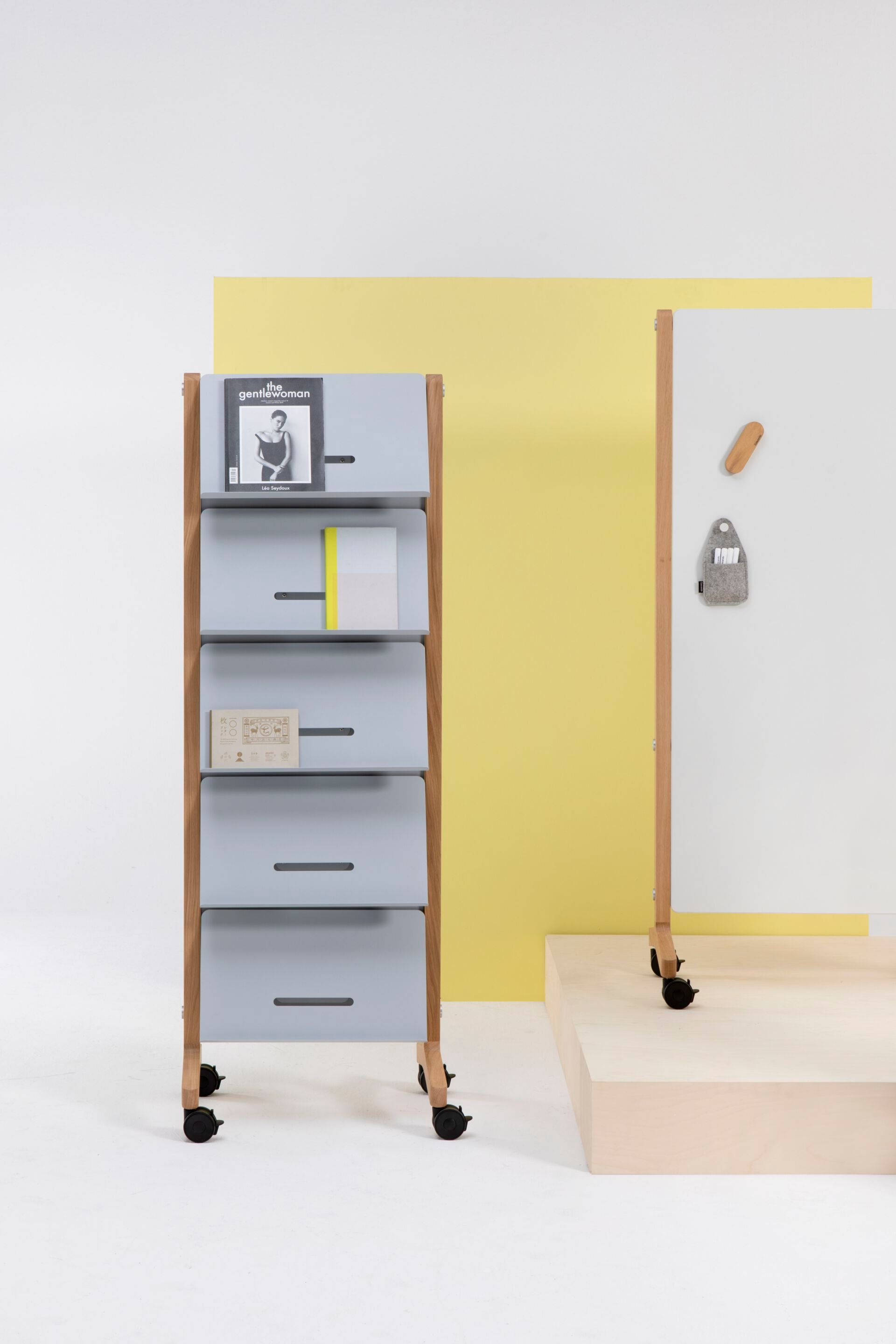 Эмалированная стальная офисная доска с колесами Cascando Round20 ARCH-00089396 - Вид №3