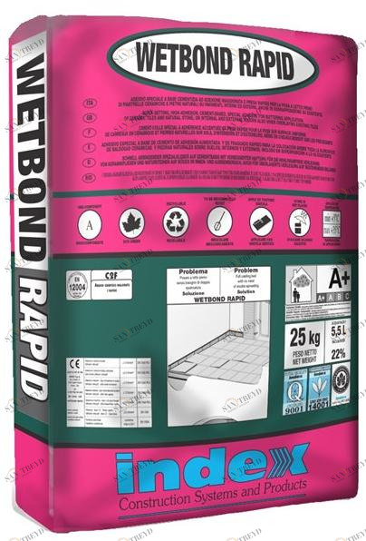 INDEX Клей быстрого схватывания для сплошной плитки sun-id-1456366
