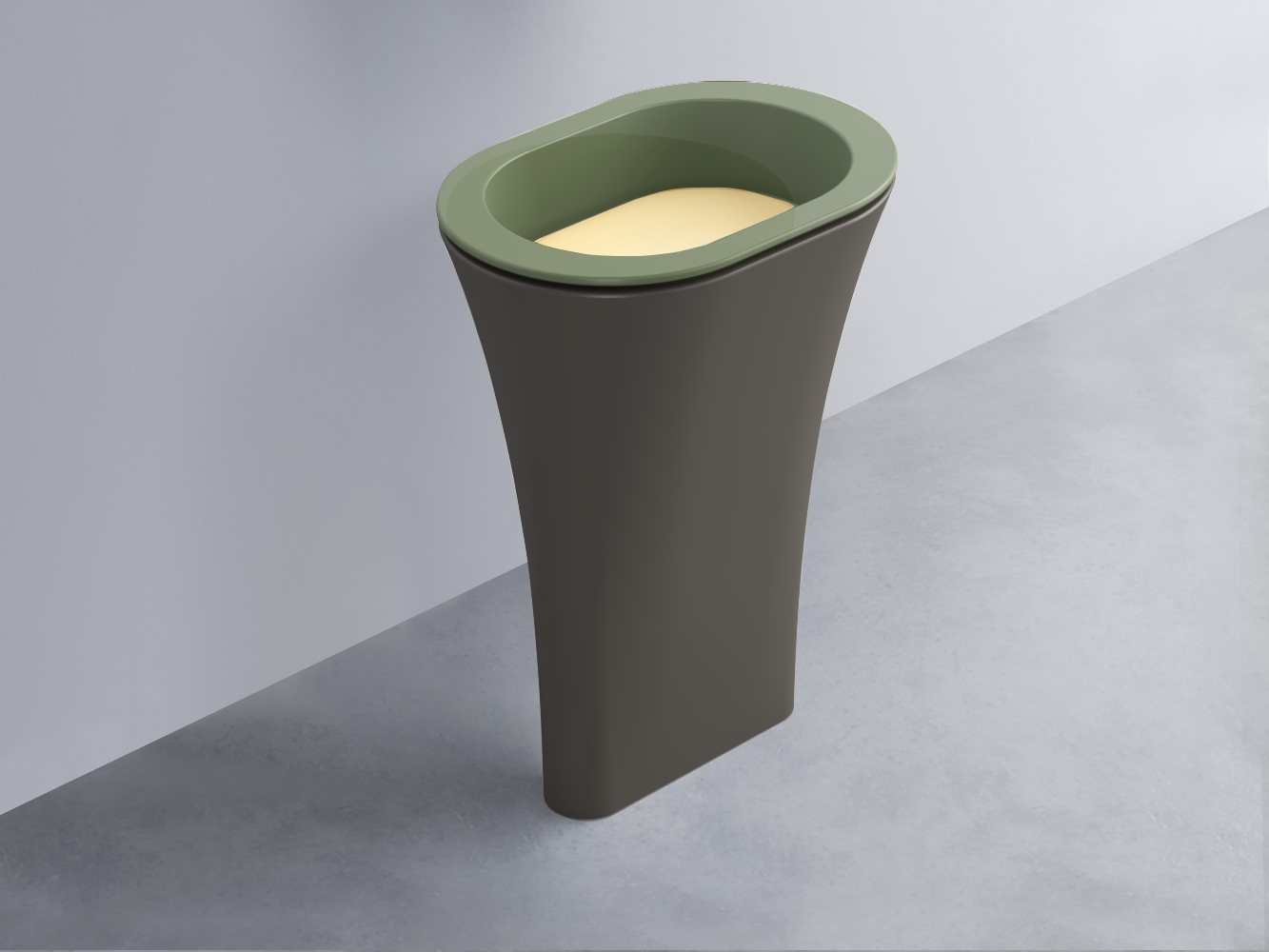 AMLA65-AG+AMPILO-CN+AMCOLO-FN Раковина Amedeo Ovale отдельностоящая cielo Enjoy + Amedeo Ceramica Cielo